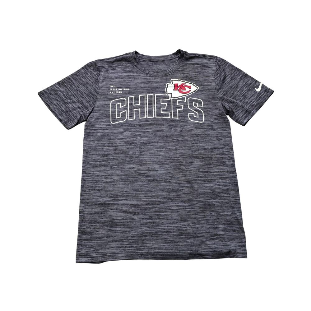 Nike Kansas City Chiefs Women's Velocity Dri-Fit T-Shirt Charcoal Gray Heather